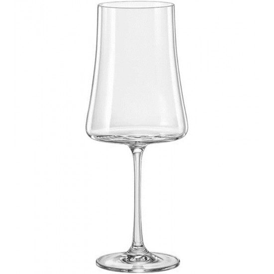 Jogo De 6 Taças 560ml 24,5cm de Altura Xtra Em Cristal Ecológico Bohemia